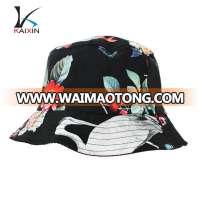 promotional custom fashion new design plain fishing cheap wholesale floral printed bucket hat