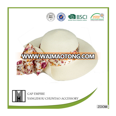 BSCI Audit Newly women sinamay plain wholesale church hat