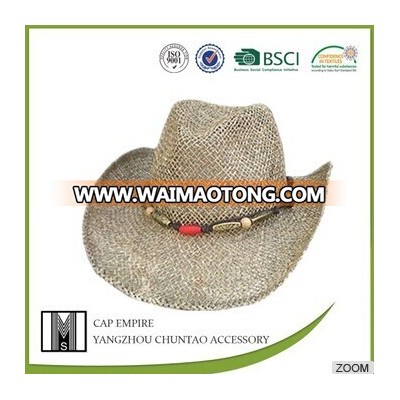 BSCI AUDIT fashion hat men straw cowboy hat