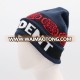 Wholesale Custom Jacquard Beanie fashion Winter knitted  Hat